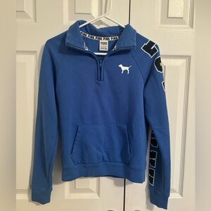 Victoria's Secret PINK Blue Quarter Zip